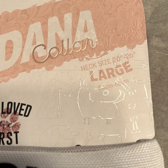 🔥🔥🔥She loved me first dog collar with bandanna attached size Large - Picture 2 of 3